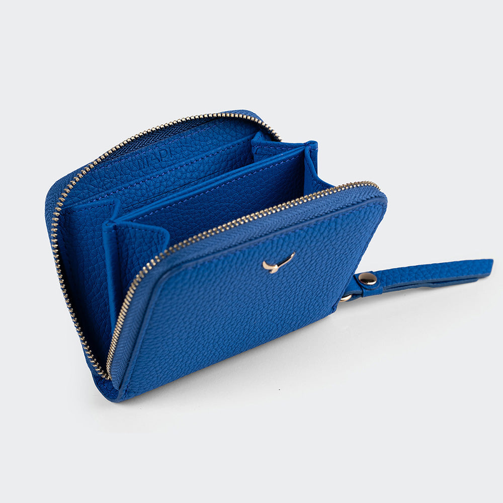 Women Mini Leather Wallet With Zipper