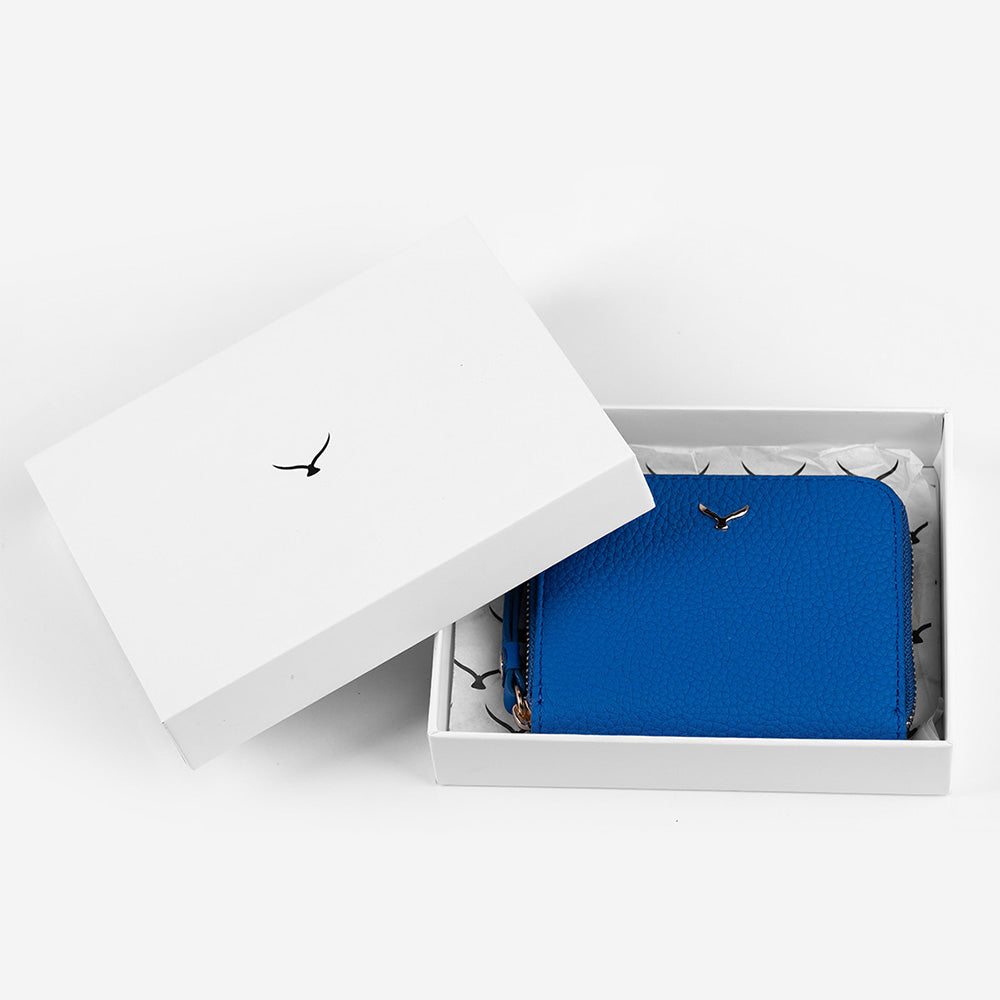 Women Mini Leather Wallet With Zipper