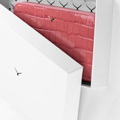 Women Large Leather Wallet With Triple Compartments