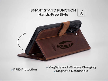 Samsung Galaxy S26 Detachable Leather Wallet Case