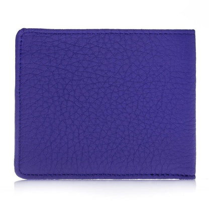 Bouletta Pier Handmade and Personalised Genuine Leather Wallet for Men's Floater Sax Blue